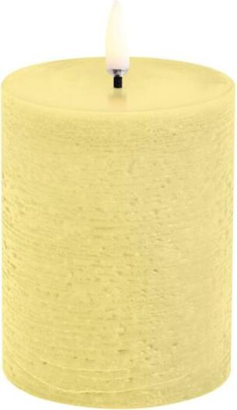- Pillar LED kubbelys 8x10 cm lys gul