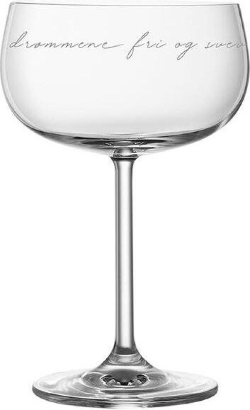 - Svev litt champagneglass