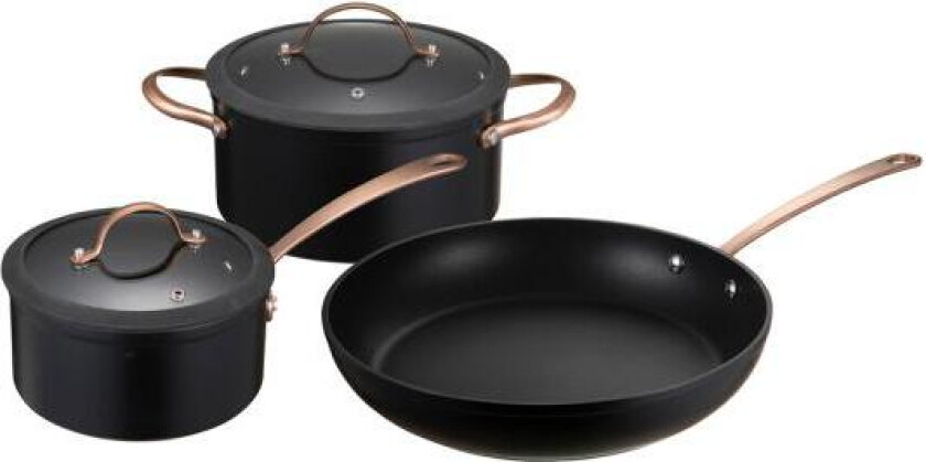 - Black Copper grytesett kfcc g7 3 deler svart/kobber