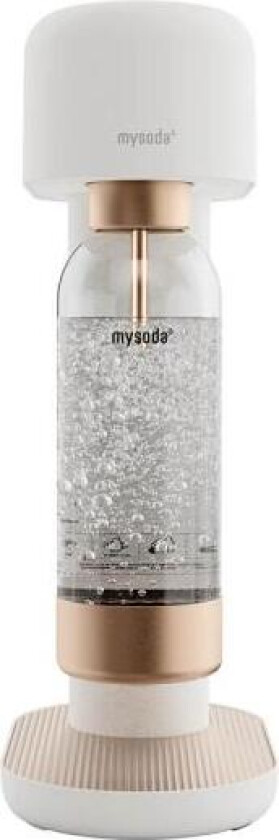 - Ruby 2 kullsyremaskin uten sylinder hvit/kobber