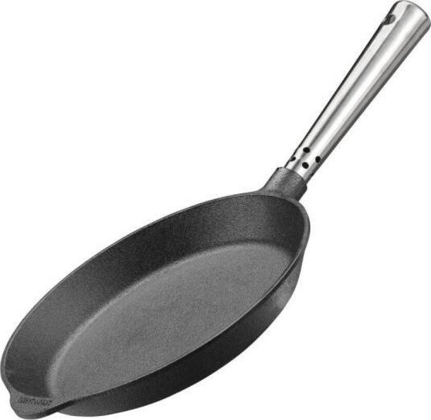 - Professional stekepanne 22 cm med stålhåndtak