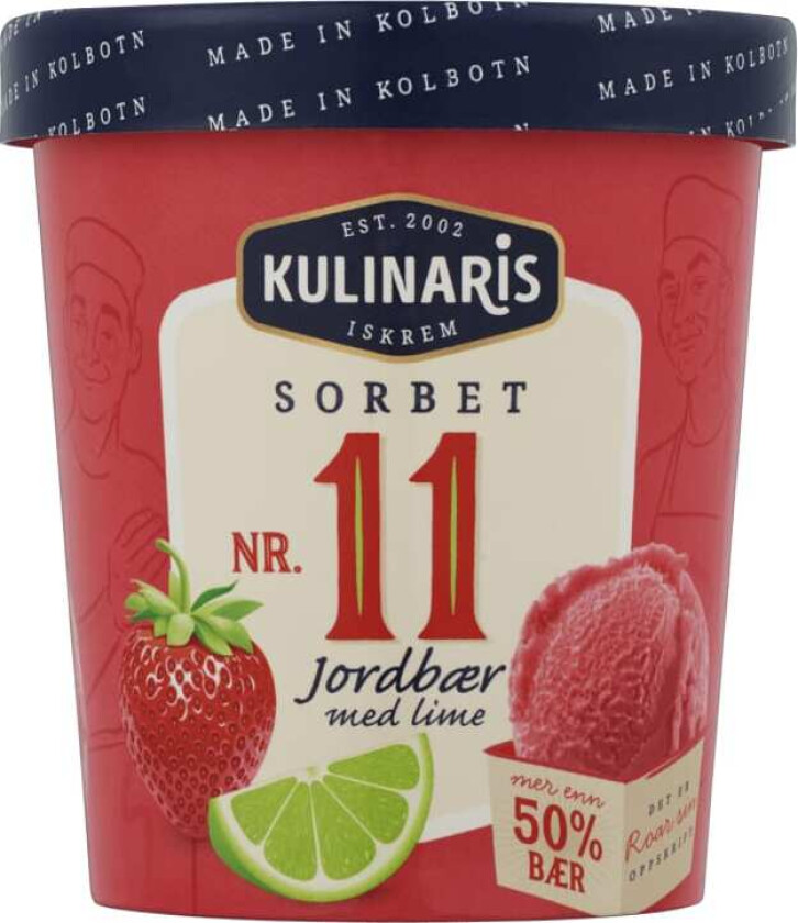 Kulinaris Sorbet Jordbær 0,5l