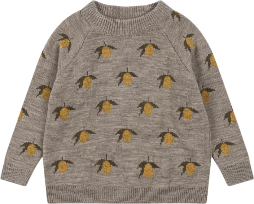 Belou Lemon Knit Blouse Str 18M - Bluser Ull