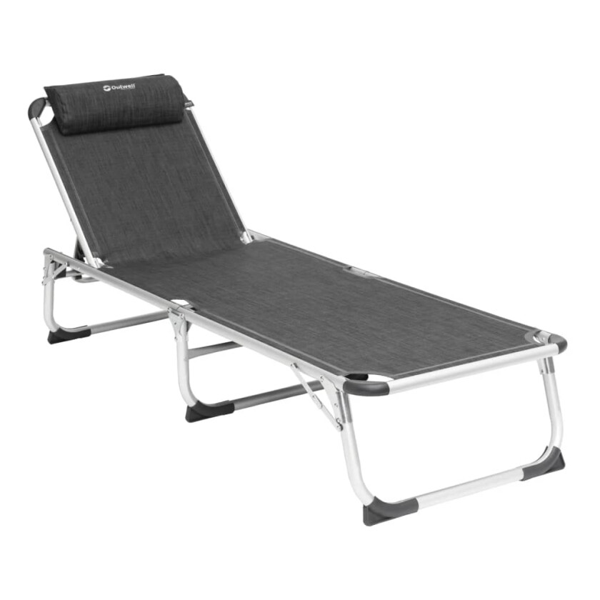 Foldbar solseng New Foundland svart og grå