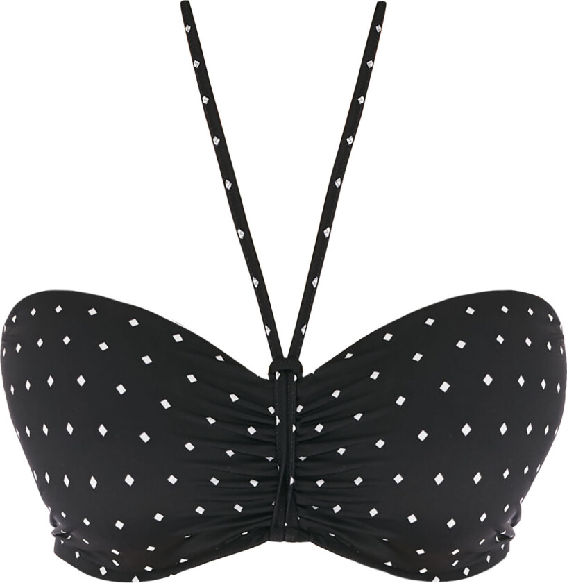 Jewel Cove Padded Bandeau bra As7233blk Str F 80 - Bikini Topper