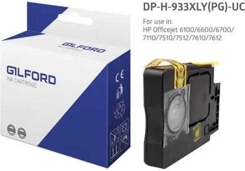 Blekk Gul Dh-933xly - Oj 6100/6600/6700 Premium