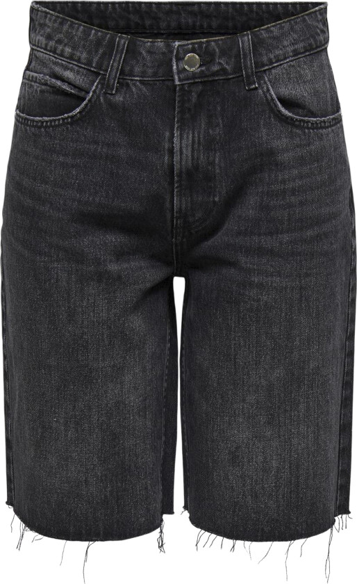 Onlcaro HW Long RW Shorts Azg64 DNM Str M - Denim Shorts