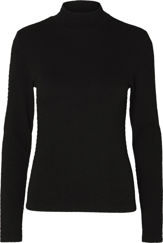 Slfginny LS High Neck TOP Noos Str L - Langermede T-skjorter