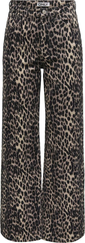 Onljuicyanlie HW Wide AOP Pant PNT Str"31/""32"- Brede Ben