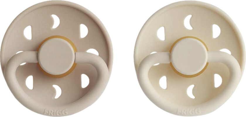 Moon Phase Runde Sutter i Latex 2pak . 1 - Cream/croissant - Smokker