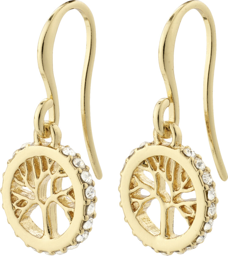 Alia Recycled Earrings Goldplated -Øreringer Tre