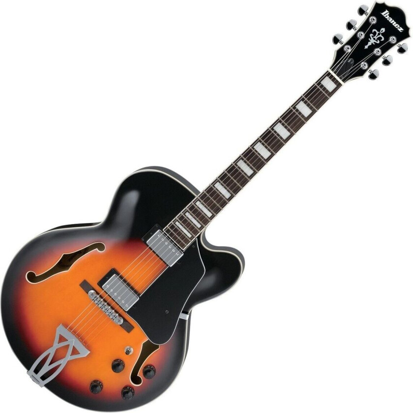 Af75-Bs El-Gitar Artcore Brown Sunburst
