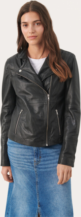 Francespw Læderjakke Str 34 - Lærjakker