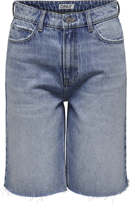 Onlcaro HW Long RW Shorts Azg31 DNM Str XS - Denim Shorts