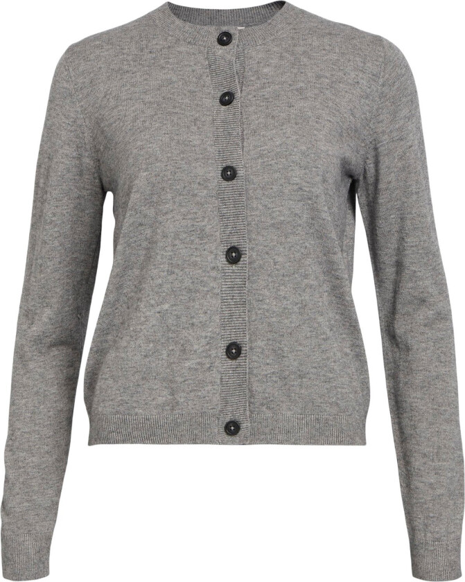 Objthess L/S Short Cardigan Noos Str S - Cardigans