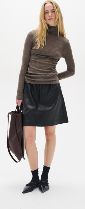 Wookiw Short Skirt 100% Leather Str 44 - Korte Skjørt