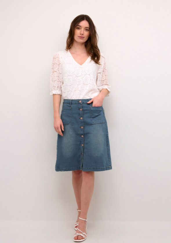 Crlone Skirt Str 40 - Midi Skjørt