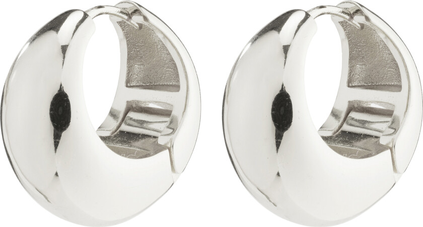 Ioanna Recycled Chunky Hoops Silverplated - Kreoler