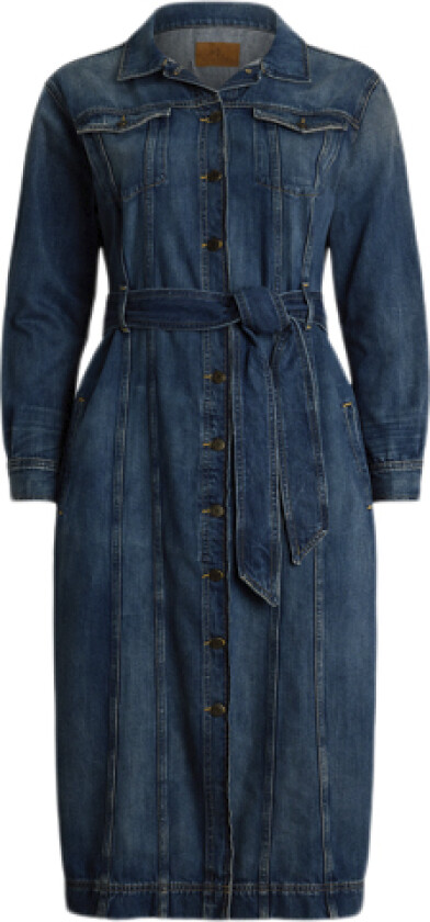 3X1 Rigid Denimdress Str 14W - Midi Kjoler