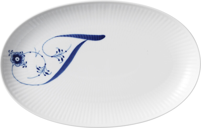 Alphabet Coll Oval Asiette 23,5cm T Str 23,5 cm - Frokosttallerkener