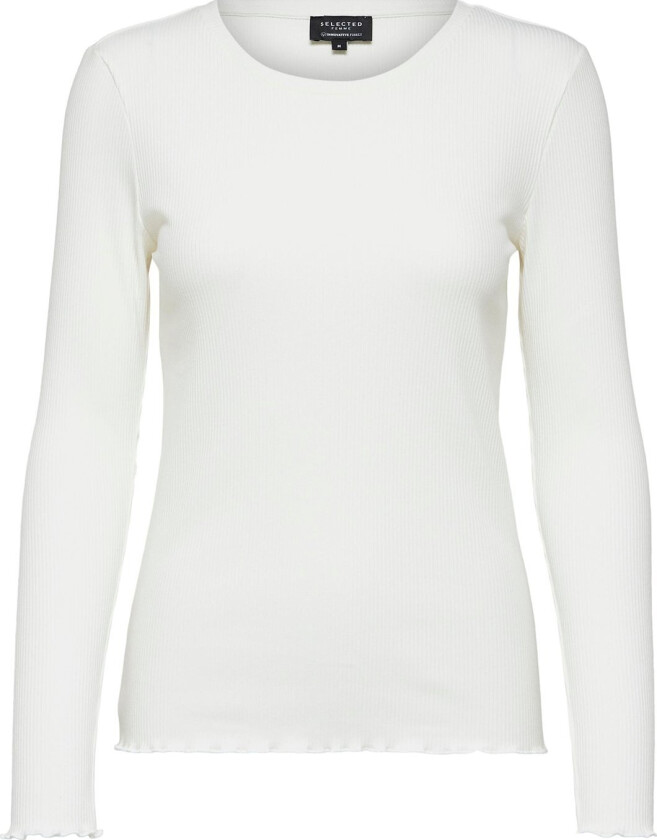 Slfanna LS Crew Neck TEE S Noos Str XS - Langermede T-skjorter