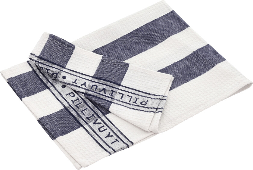 Kjøkkenhåndkle 90 x 60 cm Blå/hvit Str L:61.5cm B:46cm H:0.5cm - Kjøkkenhåndklær