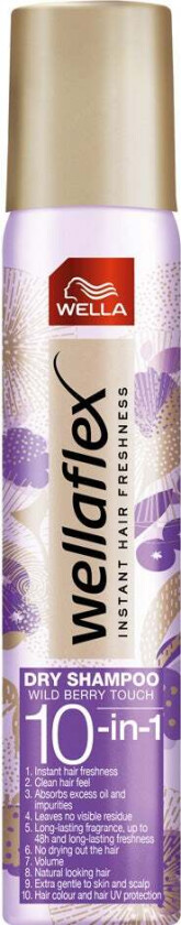 Wellaflex Dry Shampoo Berry Touch, 180 ml Tørrsjampo