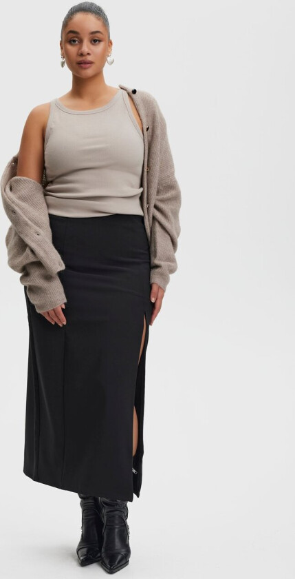 Joellegz HW Long Skirt Noos Str 34 - Maxi Skjørt