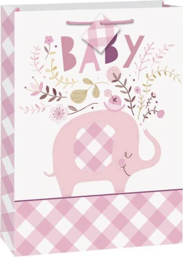 Gavepose Rosa Elefant