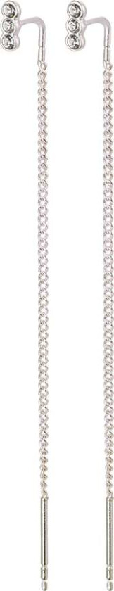 Øreringe, Tittiana, Sølvbelagt, Krystal - Øreringer Tre