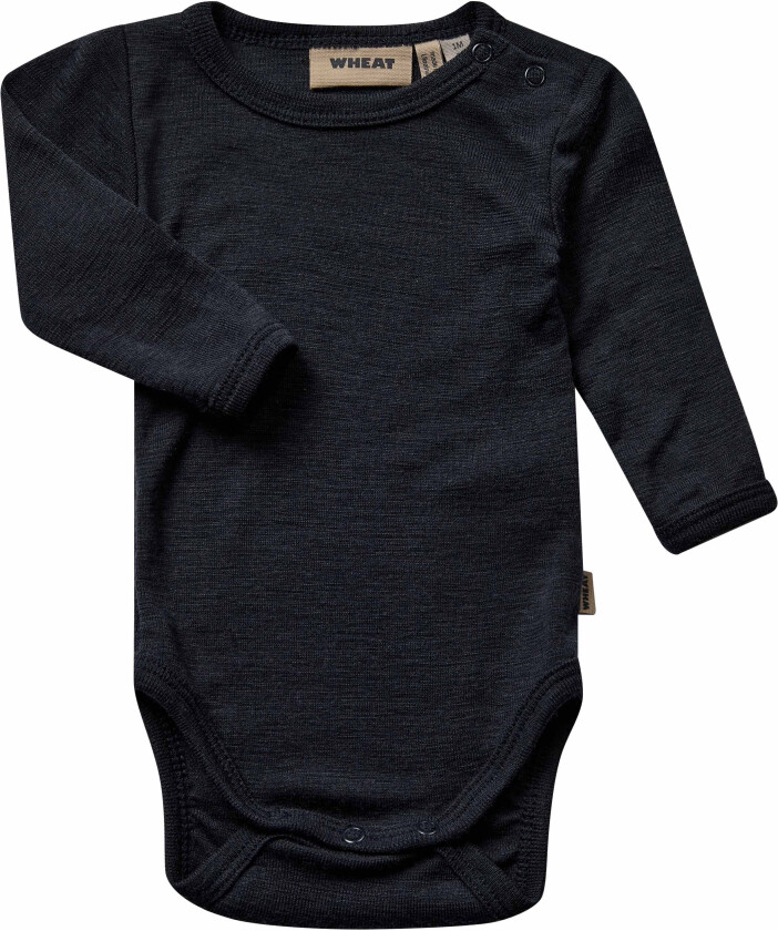 Langærmet Uld Body Str 74/9m - Langermet Bodies Merinoull