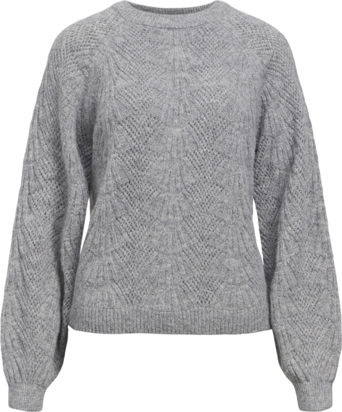 Objflora RE L/S Knit Pullover Noos Str L - Topper