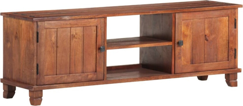 TV-benk honningbrun 120x30x41 cm heltre akasie