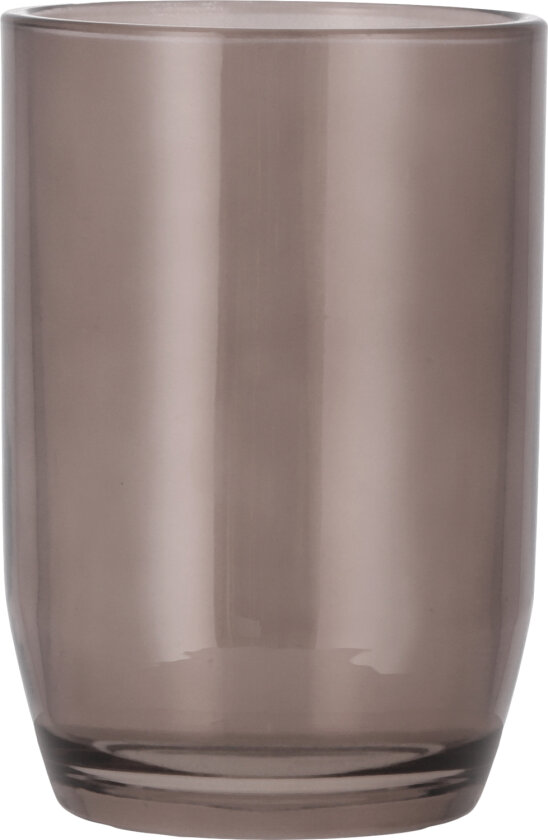 Tannbørsteholder Vintage Brown Glass Str H:11 cm - Tannkrus Glass