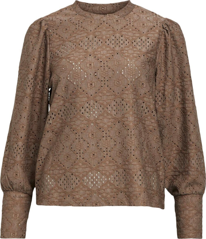 Objfeodora L/S TOP Noos Str S - Topper