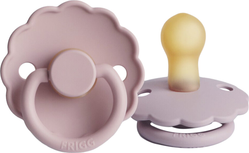 Daisy Runde Sutter i Latex 2pak . 1 - Baby Pink/soft Lilac - Smokker