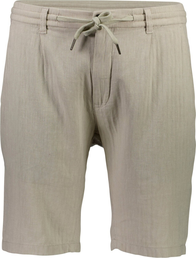 Linen Blend Herringbone Shorts Str S - Casual Shorts