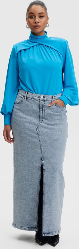 Siwgz HW Long Skirt Str 36 - Maxi Skjørt