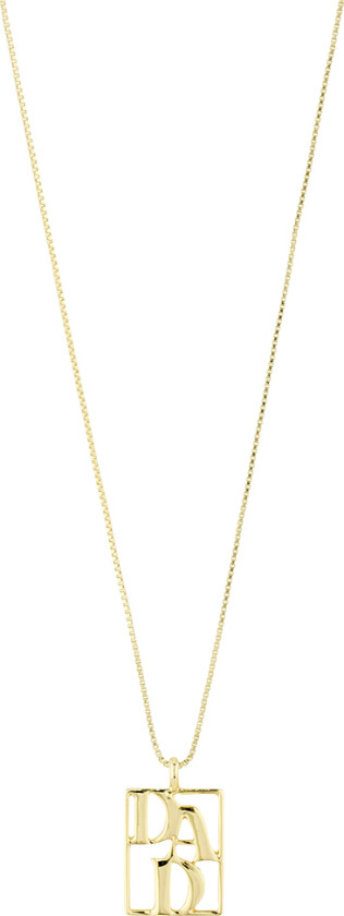 Love TAG, Recycled DAD Necklace Goldplated - Halskjeder Med Anheng