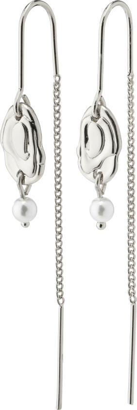 Emilie Chain Earrings Silverplated -Øreringer