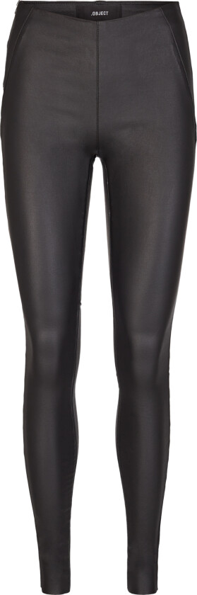 Objbelle MW Coated Leggings Noos Str 36 - Leggings