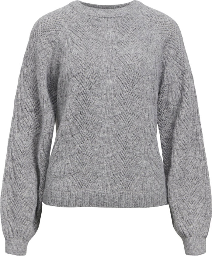 Objflora RE L/S Knit Pullover Noos Str S - Topper