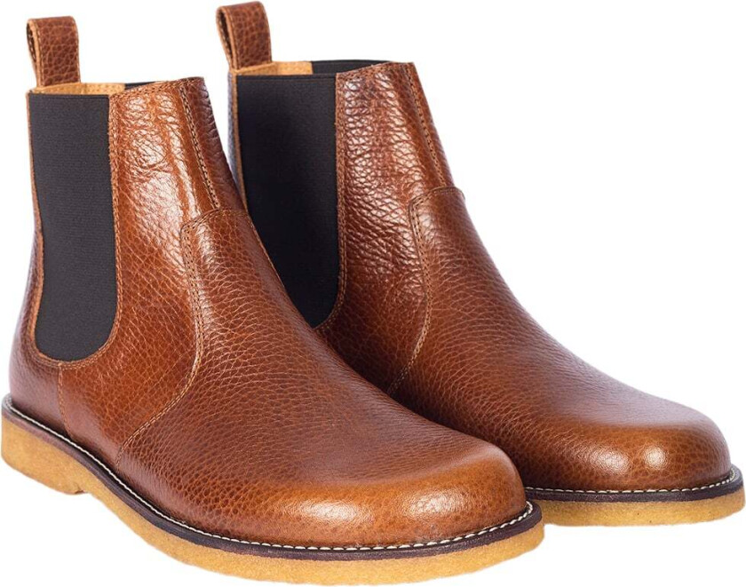 Chelsea Støvle med Kontraststikning Kvinde Chelsea Boots Str 37,5