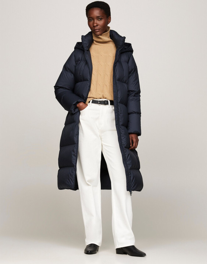 HW Down Casual Maxi Str S - Dunjakker