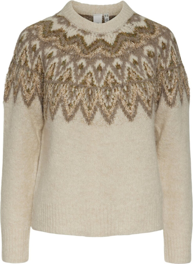 Yasela LS Shimmer Knit Pullover Str L - Gensere