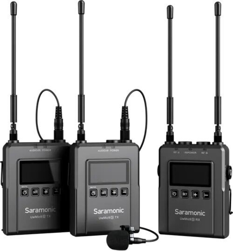 Uwmic9s Kit 2 (tx+tx+rx) Svart
