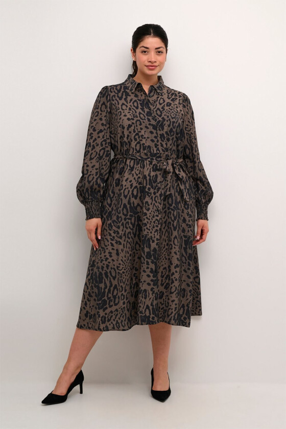 Kcjola Shirt Dress Str 44 - Midi Kjoler