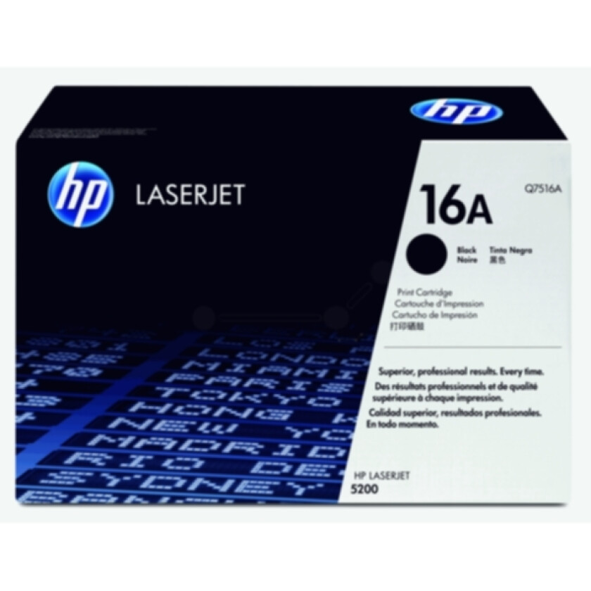 Hp Toner Svart 16a 12k - Q7516a