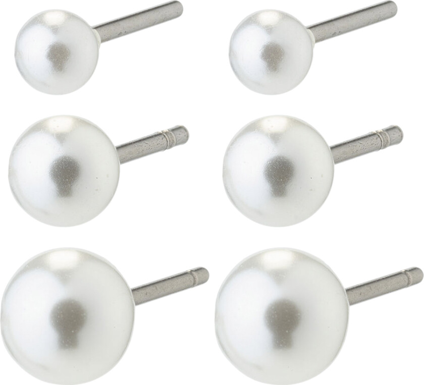 Elisa Pearl Earrings 3in-1 set -Øredobber
