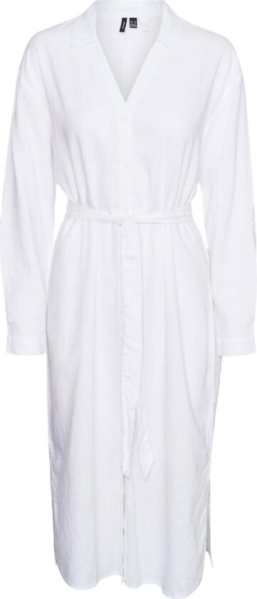 Vmlinn Loose Calf Shirt WVN Noos Str M - Maxi Kjoler